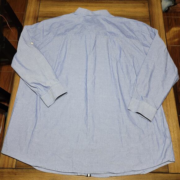 True Nation LS Button Up Blue Western Shirt - Size 4XL - Picture 3 of 6